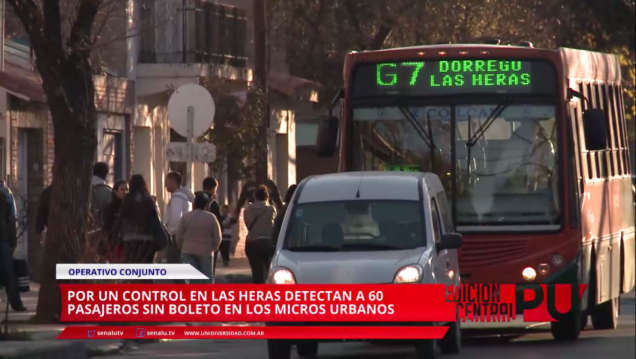 imagen Detectaron 60 pasajeros sin boletos