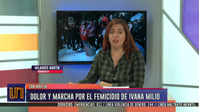 imagen Dolor en la marcha por el femicidio de Ivana Milio