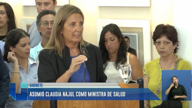 imagen La asunción de Claudia Najul en Salud