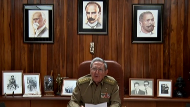 imagen Así anunciaba Raúl Castro la muerte de su hermano Fidel
