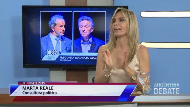 imagen Marta Reale analiza el debate presidencial