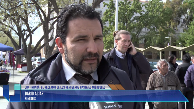 imagen Continuará el reclamo de los remiseros hasta el miércoles
