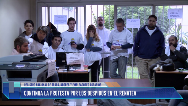 imagen Continúa la protesta por los despidos en el RENATEA
