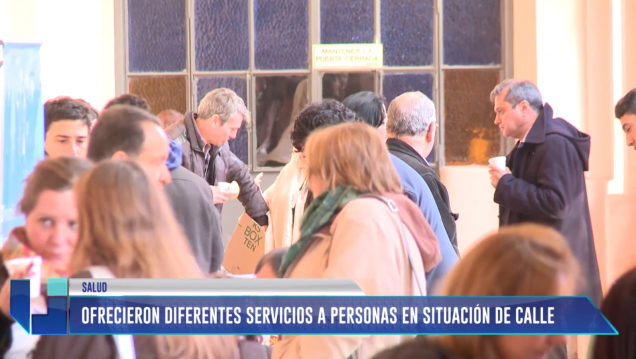 imagen Ofrecieron servicios a personas en situación de calle