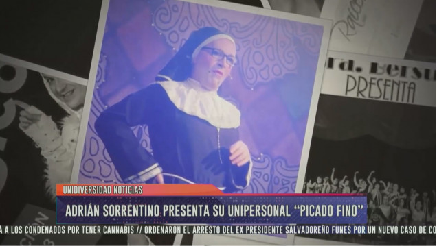 imagen Adrián Sorrentino presenta su unipersonal "Picado fino"