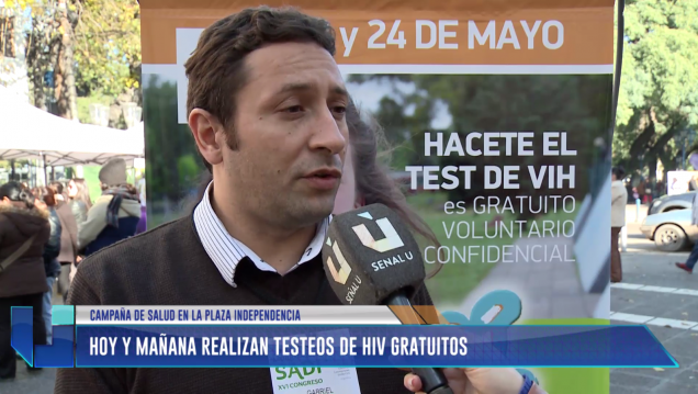 imagen Realizan testeos gratuitos de VIH en la Plaza Independencia