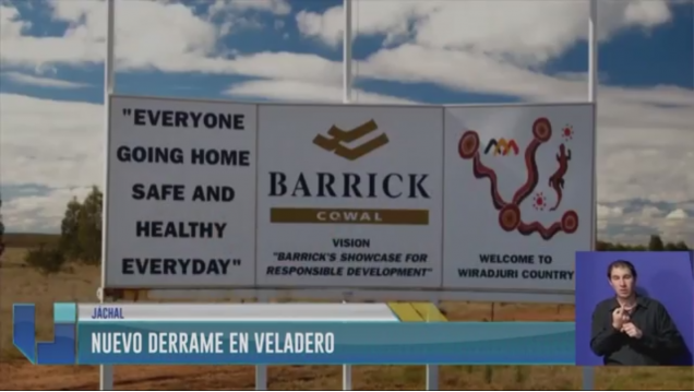 imagen Nuevo derrame en Veladero
