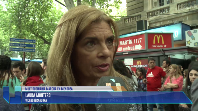 imagen Funcionarios estuvieron presentes en la marcha por los femicidios ocurridos