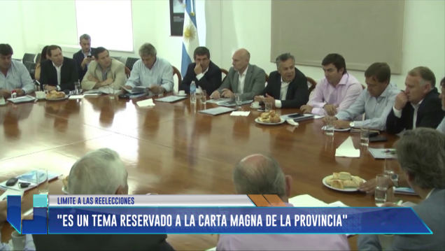 imagen Reelección de intendentes: "Es un tema reservado a la Carta Magna de la provincia"