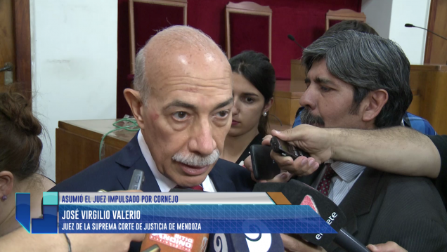 imagen Valerio ya es miembro de la suprema corte de Mendoza