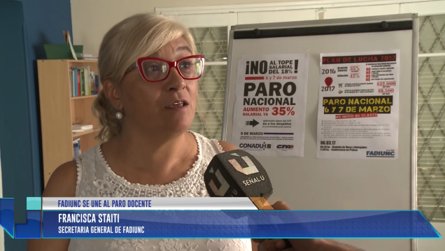 imagen Paro Docente: Fadiunc se suma a la medida