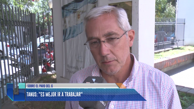 imagen "Es mucho mejor ir a trabajar", la curiosa postura de Tanús sobre el paro de la CGT