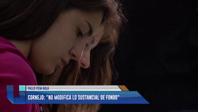 imagen Cornejo contestó sobre el fallo sobre el ítem aula