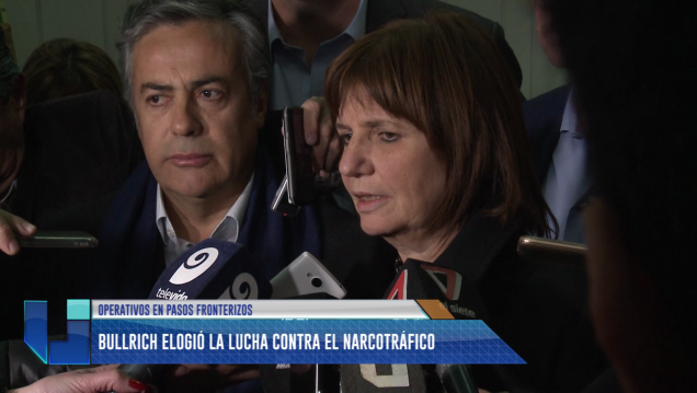 imagen Bullrich elogió la lucha contra el narcotráfico
