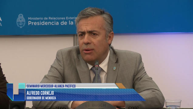 imagen Cornejo abrió el seminario Mercosur-Alianza del Pacífico