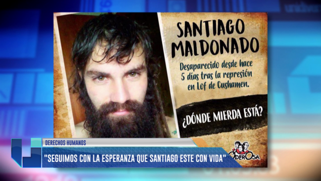 imagen Garavano: "Seguimos con la esperanza que Maldonado esté con vida"