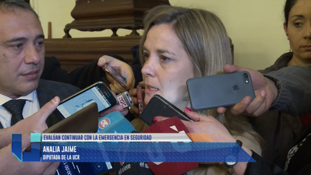 imagen Evalúan continuar con la emergencia en seguridad