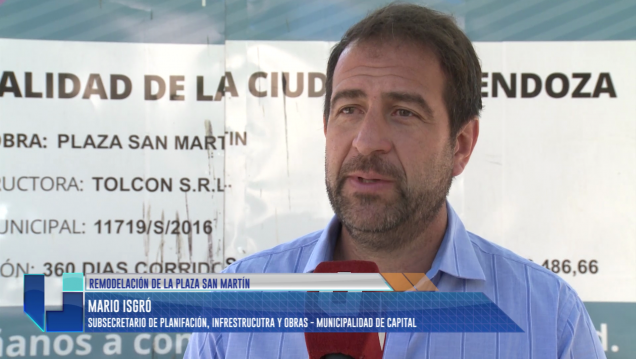 imagen Desde este miércoles cortan calles por la remodelación de plaza San Martín