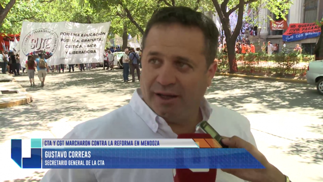 imagen La CTA responsabilizó a Cornejo por el ajuste a los trabajadores