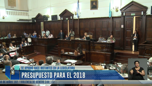 imagen Dieron sanción inicial al Presupuesto 2018 