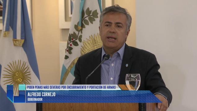 imagen Cornejo pide penas más severas por portación de armas