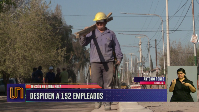 imagen Tensión en Santa Rosa por 152 despidos en el municipio
