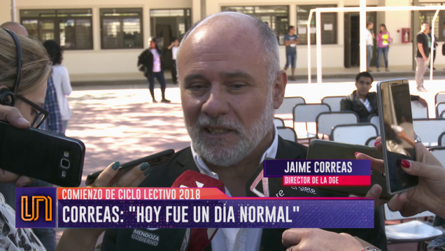 imagen Correas: "Fue un día normal de clases"