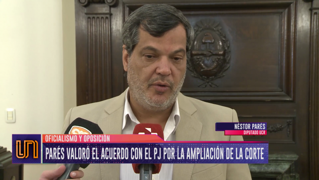 imagen Parés celebró el acuerdo entre el peronismo y el Gobierno
