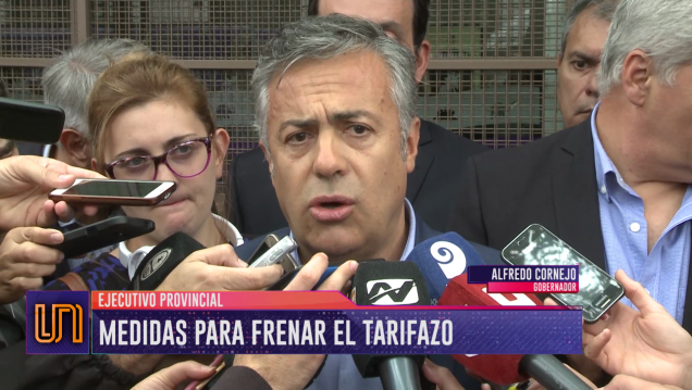 imagen Cornejo confirmó que no se van a quitar los impuestos a las tarifas