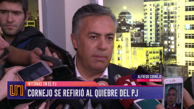 imagen Para Cornejo, la división del PJ "es una dificultad"