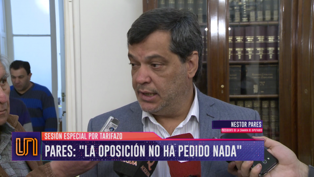 imagen Tarifazo: Parés negó que la oposición haya pedido una sesión especial