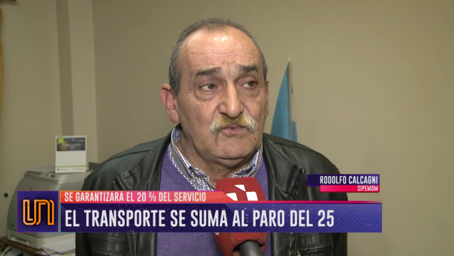 imagen Por el paro, el transporte circulará con el 20 % de las frecuencias