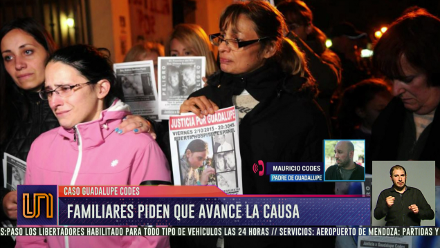 imagen Guadalupe Codes: familiares piden que avance la causa