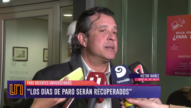 imagen Paro docente en la UNCUYO: "Los días de paro serán recuperados"