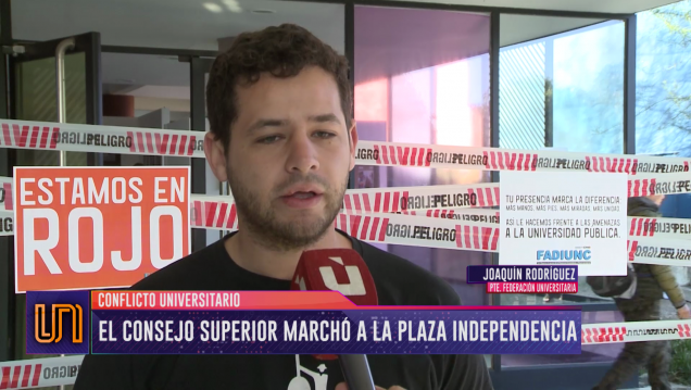 imagen El Consejo Superior marchó a la Plaza Independencia
