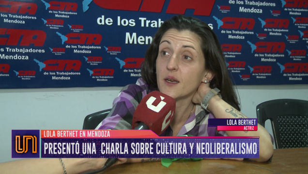 imagen Lola Berhet dio una charla sobre cultura y neoliberalismo