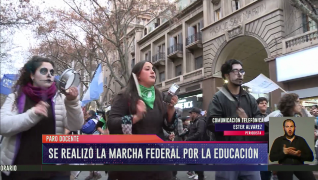 imagen Así fue la marcha educativa en la Ciudad de Buenos Aires