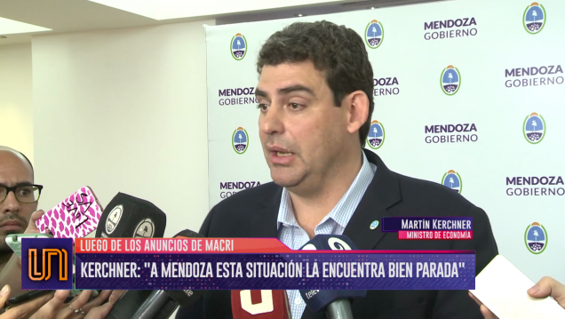 imagen Kerchner: "A Mendoza, esta situación la encuentra bien parada"