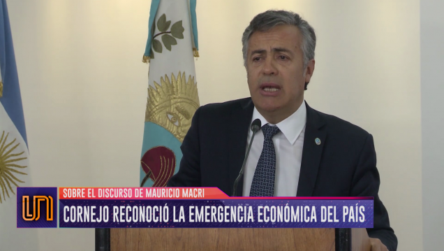 imagen Cornejo defendió las medidas de Macri y ponderó la situación de Mendoza