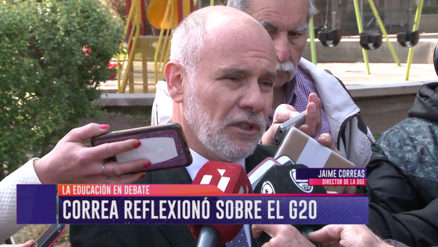 imagen Correas sobre el  G20: "Los problemas de educación son globales"