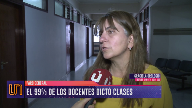 imagen Según la DGE, el 99 % de los docentes dictó clases