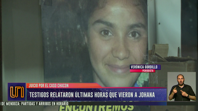 imagen Caso Chacón: testigos relataron las últimas horas de Johana