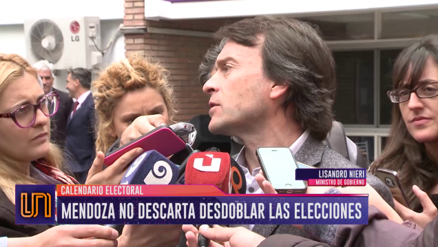 imagen Mendoza no descarta desdoblar elecciones