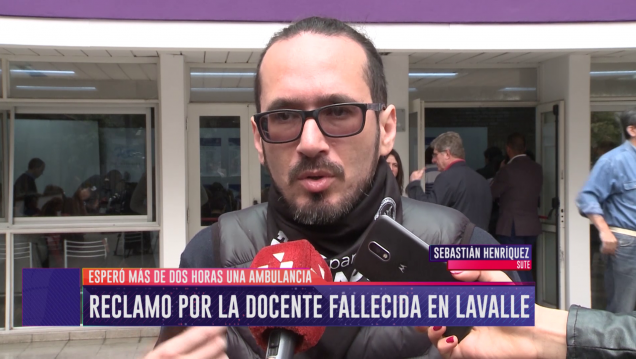 imagen Fuerte reclamo por la docente fallecida en Lavalle
