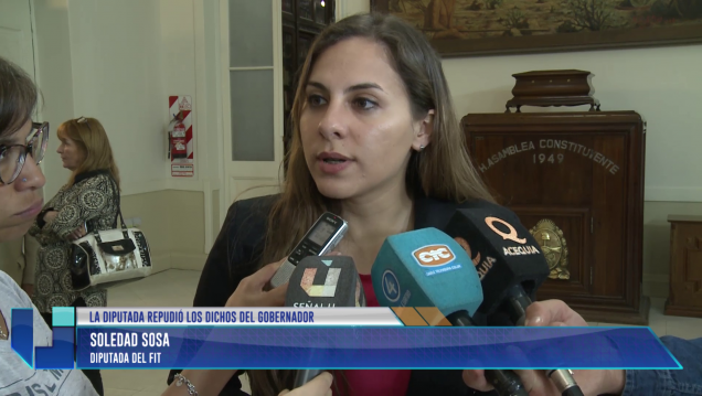 imagen Femicidios: Soledad Sosa repudió los dichos del gobernador
