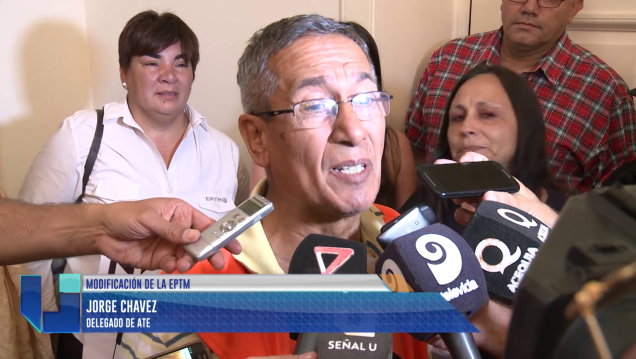 imagen EPTM: Los empleados se manifestaron en la legislatura