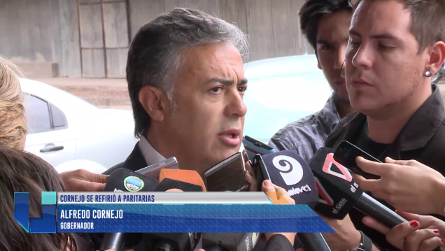 imagen Cornejo sobre las paritarias: "Estamos conversando propuestas dentro del 17% de costo fiscal"