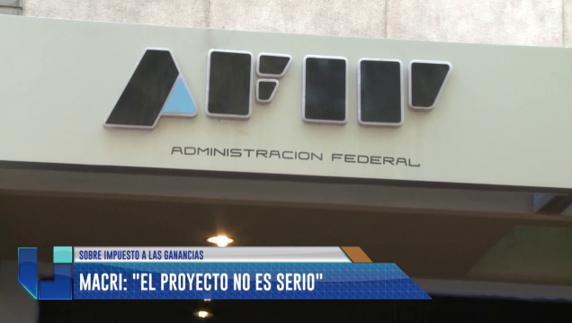 imagen Macri sobre Ganancias: "El proyecto no es serio"