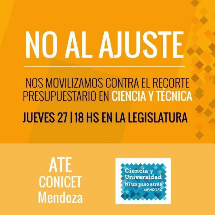 imagen Científicos mendocinos se suman al reclamo contra el recorte presupuestario