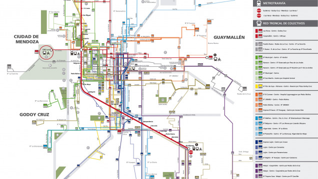 imagen Descargá uno por uno los recorridos del nuevo sistema de transporte